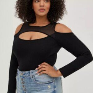 Torrid Cutout Top - Foxy Black